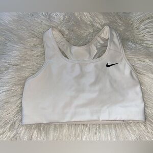 Nike white sports bra